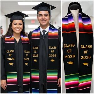 Class of 2026 Graduation Commencement Mexican Zarape Stole